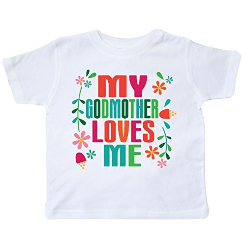 inktastic My Godmother Loves Me Girls Toddler T-Shirt 2T White 2c787