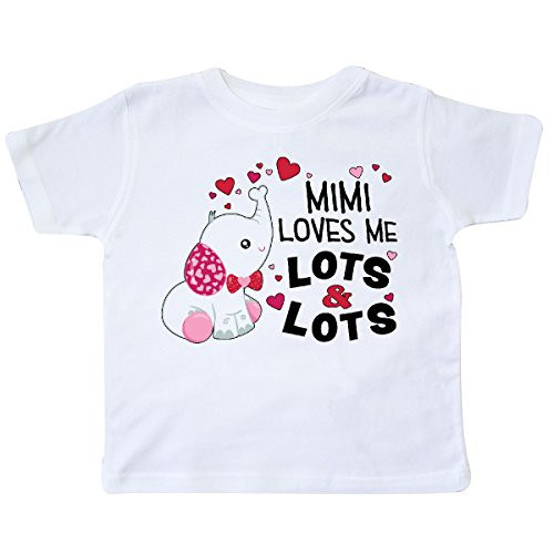 inktastic Mimi Loves Me Lots and Lots- Cute Toddler T-Shirt 7 White 2e4c5
