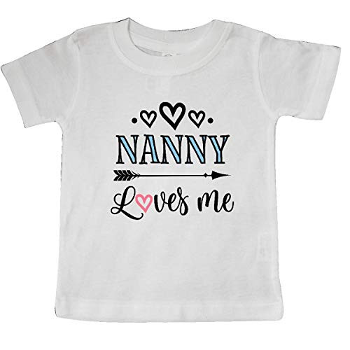 inktastic Nanny Loves Me Grandchild Gift Baby T-Shirt 18 Months White inktastic Nanny Loves Me Grandchild Gift Baby T-Shirt 18 Months White