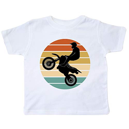 inktastic Dirt Biking Motocross Retro Toddler T-Shirt 3T White 37a87