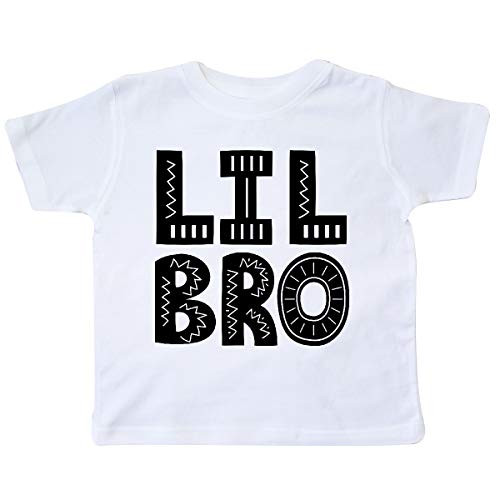 inktastic Little Brother Lil Bro Boys Outfit Toddler T-Shirt 7 White 3c93c