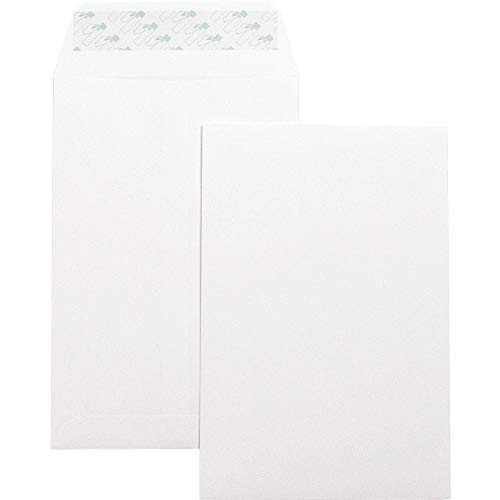 Self-Seal White Catalog Envelopes 6" W x 9" L 28lb. - 100 Pack