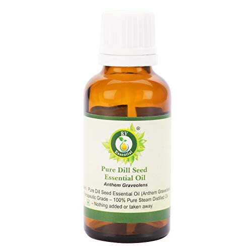 R V Essential Pure Dill Seed Essential Oil 30ml -1.01oz-- Anthem Graveolens -100 percent Pure and Natural Steam Distilled-