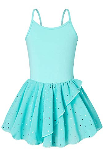 Girls Kids Ballet Dance Dress Leotard with Skirt Glitter Ballerina Dress Size 7 Costume Ballet Outfits for Little Girls 7-8 Size 6