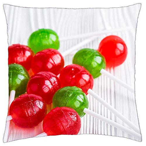 LESGAULEST Throw Pillow Cover -18x18 inch- - Candy Sweetmeats Sweets Caramel Dessert Food 3 LESGAULEST Throw Pillow Cover -18x18 inch- - Candy Sweetmeats Sweets Caramel Dessert Food 3