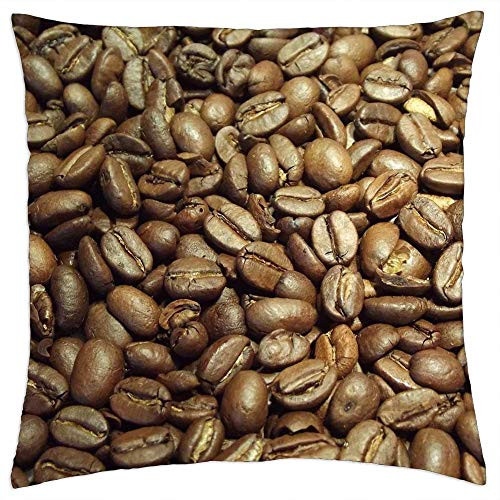 LESGAULEST Throw Pillow Cover -18x18 inch- - Coffee Beans Coffee Beans Caffeine Brown Roasted