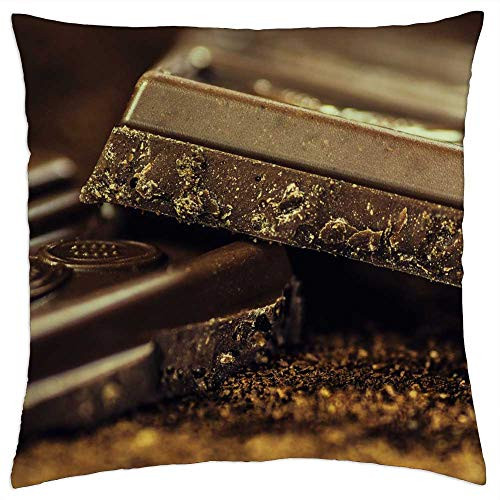 LESGAULEST Throw Pillow Cover -18x18 inch- - Chocolate Dark Coffee Confiserie Dark Chocolate LESGAULEST Throw Pillow Cover -18x18 inch- - Chocolate Dark Coffee Confiserie Dark Chocolate