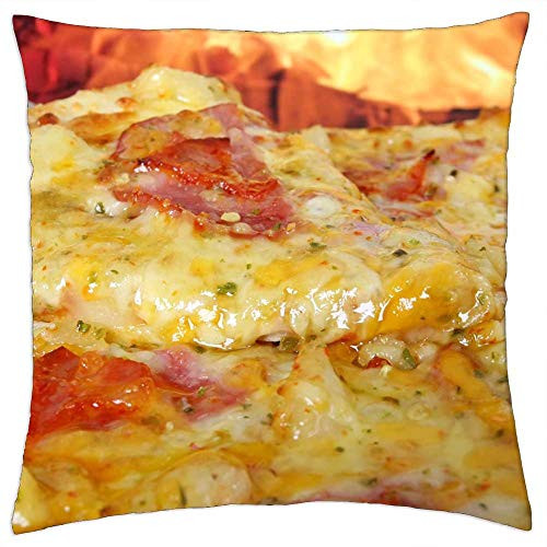 LESGAULEST Throw Pillow Cover -18x18 inch- - American Bacon Barbecue Barbeque BBQ Bread Cheese 1