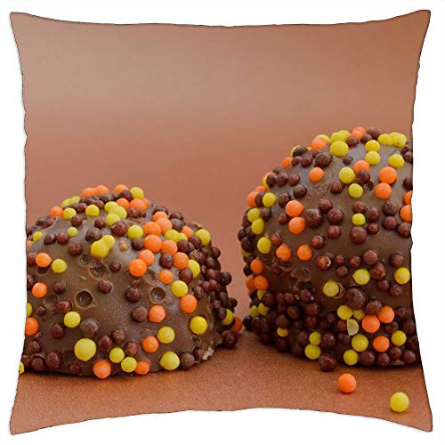 LESGAULEST Throw Pillow Cover -18x18 inch- - Food Products Sweets Easter Candy Chocolate Candy 1 LESGAULEST Throw Pillow Cover -18x18 inch- - Food Products Sweets Easter Candy Chocolate Candy 1