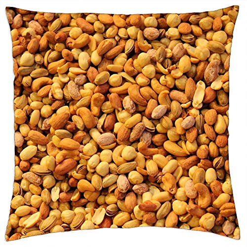 LESGAULEST Throw Pillow Cover -18x18 inch- - Nuts Mixed Food Snack Healthy Almond Mix