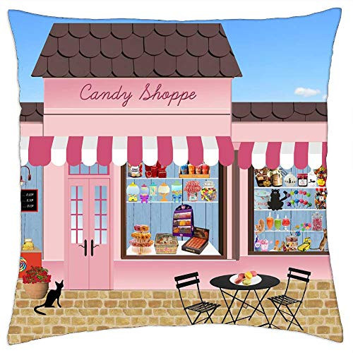LESGAULEST Throw Pillow Cover -18x18 inch- - Shop Candy Sweets Confectionery Chocolate Trade LESGAULEST Throw Pillow Cover -18x18 inch- - Shop Candy Sweets Confectionery Chocolate Trade
