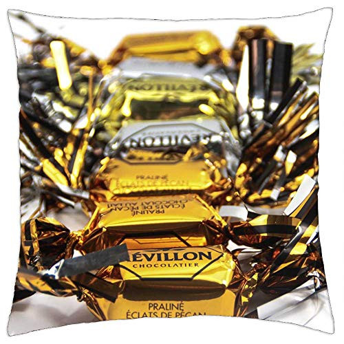 LESGAULEST Throw Pillow Cover -18x18 inch- - Candy Chocolate Eat Food Dark Chocolate LESGAULEST Throw Pillow Cover -18x18 inch- - Candy Chocolate Eat Food Dark Chocolate
