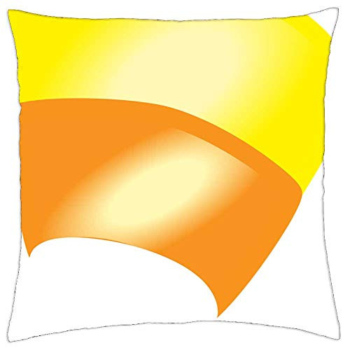 LESGAULEST Throw Pillow Cover -18x18 inch- - Candy Corn Halloween Candy Corn Sweets Holiday LESGAULEST Throw Pillow Cover -18x18 inch- - Candy Corn Halloween Candy Corn Sweets Holiday