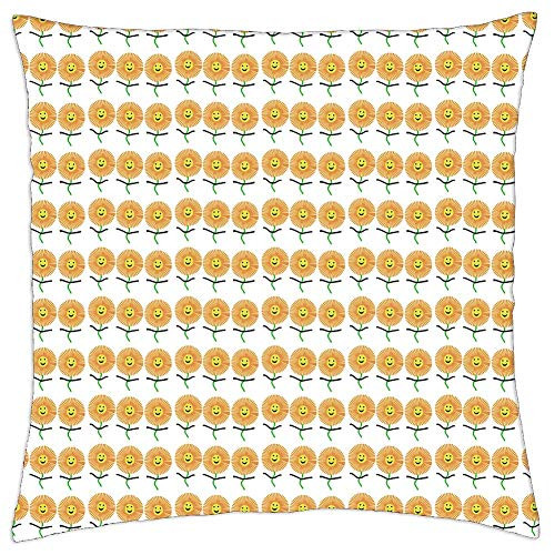 LESGAULEST Throw Pillow Cover -18x18 inch- - Sunflower Backdrop Sunflower Wrap Sunflower LESGAULEST Throw Pillow Cover -18x18 inch- - Sunflower Backdrop Sunflower Wrap Sunflower