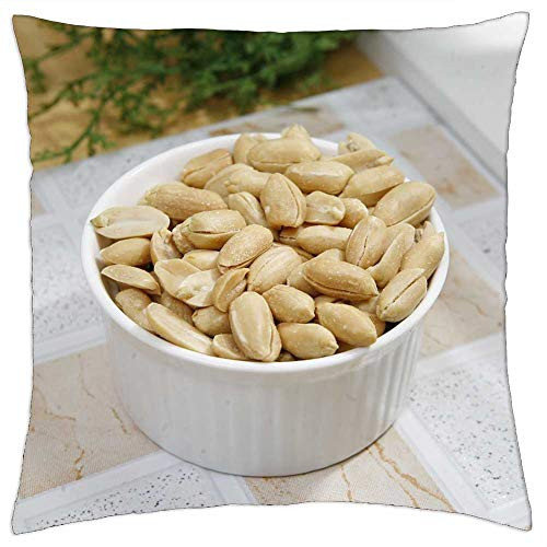 LESGAULEST Throw Pillow Cover -18x18 inch- - Seasoned Peanuts Peanut LESGAULEST Throw Pillow Cover -18x18 inch- - Seasoned Peanuts Peanut
