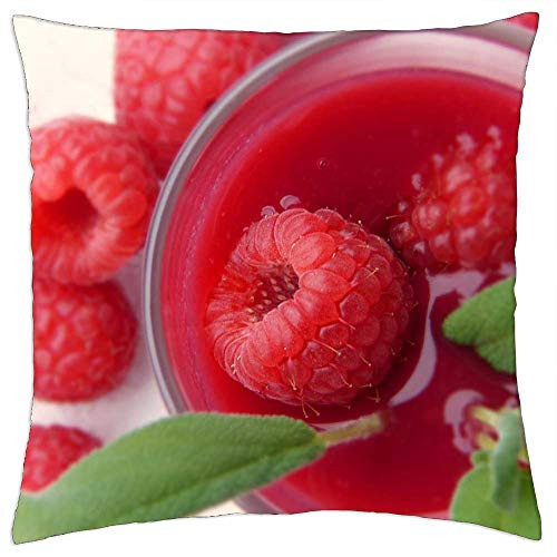LESGAULEST Throw Pillow Cover -18x18 inch- - Smoothie Juice Syrup Freshly Squeezed Fruit LESGAULEST Throw Pillow Cover -18x18 inch- - Smoothie Juice Syrup Freshly Squeezed Fruit
