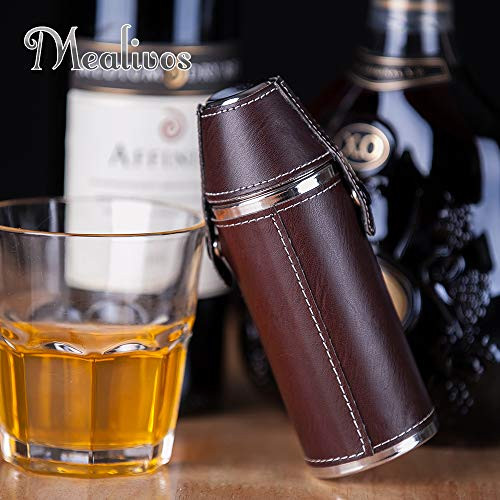 Mealivos 6oz Stainless Steel Hip Flask (round)
