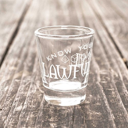 2oz Lawful Evil - Know Your Role - Shot Glass R1