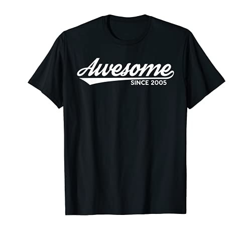 Awesome Since 2005 Vintage 16th Birthday Turning 16 year Old T-Shirt