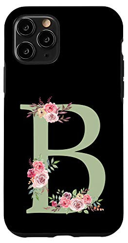 iPhone 11 Pro B Initial Monogram Letter Alphabet Name Gift Case