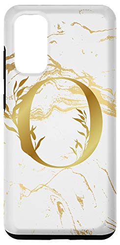 Galaxy S20 Personalized Girly Floral Cool Name Capital O Initial Letter Case