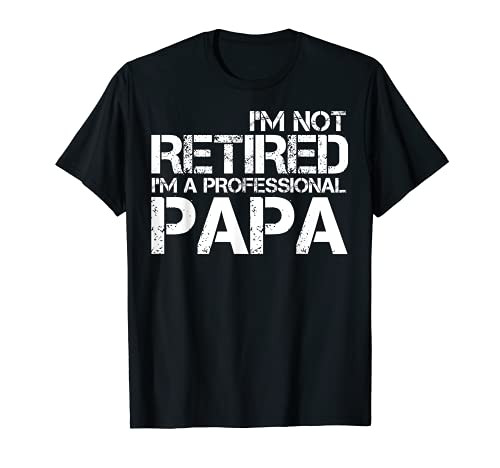 I'm Not Retired I'm A Professional Papa Gifts Fathers Day T-Shirt