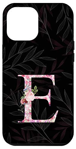 iPhone 12 Pro Max Cute Flower Letter E Initial Monogram Floral Case