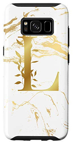 Galaxy S8 Alphabet Women Girls Gift Capital L Monogram Initial Letter Case