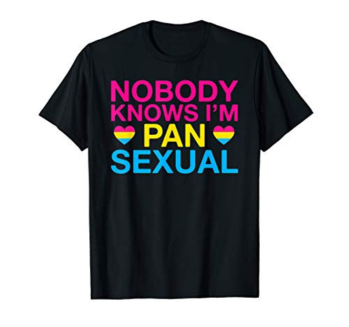 Nobody Knows I'm Pansexual LGBT Pansexual Pride Tshirt Gifts