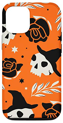 iPhone 12-12 Pro Pumpkin Halloween Ghost Skull Jack O' Lantern Gift Case