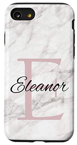iPhone SE -2020- - 7 - 8 Eleanor Pink Monogram Letter E Girls Personalized Name Case