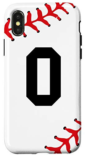 iPhone X-XS Baseball Letter O Initial Gift Ball Player Gift for Guys Case