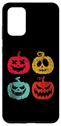 Galaxy S20 plus Jack-O-Lanterns Vintage Distressed Pumpkins Scary Case