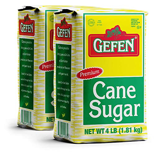 Gefen Premium Pure Cane Sugar 4lb -2 Pack- Kosher for Passover