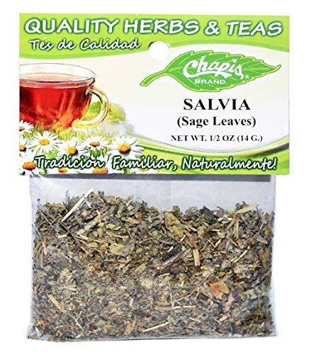 6 PIECES CHAPIS SALVIA NATURAL HERBS HIERBAS Net Wt. 1-2 oz. -14 g-