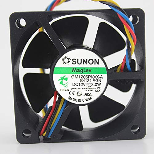 for SUNON GM1206PKVX-A 12V 3.0W 6CM 6020 4-Wire CPU Cooling Fan