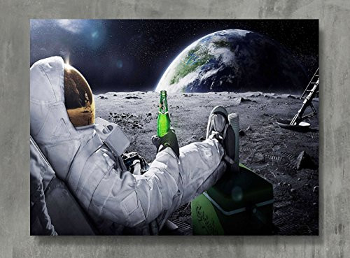 APPLEpie Astronauts on the moon Poster High Definition Posters Standard Size 24 x 18 inch