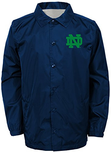NCAA by Outerstuff NCAA Notre Dame Fighting Irish Youth Boys "Bravo" Coaches Jacket Black Youth Large-14-16-