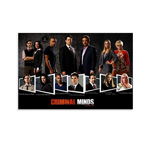 WUFENG 26 Criminal Minds Movie Poster Wall Art Framed Oil Paintings Printed on Canvas for Home Decorations Pictures Hanging for Living Room Bedroom Ready to Hang 12x18inch-30x45cm- WUFENG 26 Criminal Minds Movie Poster Wall Art Framed Oil Paintings Printed on Canvas for Home Decorations Pictures Hanging for Living Room Bedroom Ready to Hang 12x18inch-30x45cm-