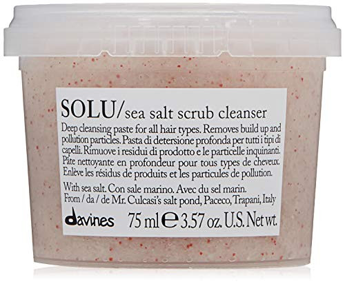 Davines Solu Sea Salt Scrub Cleanser 2.54 Fl Oz