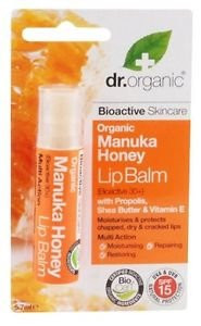 Dr Organic Lip Balm Organic Manuka Honey w-Propolis Shea Butter  and  Vitamin E Good Quality Fast Shipping
