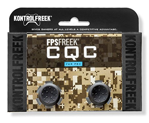 KontrolFreek FPS Freek CQC for PlayStation 4 (PS4) Controller | Performance Thumbsticks | 2 Mid-Rise Concave | Black