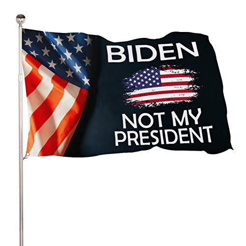 EVISUK Biden Not My President Flag 3x5ft Colorfast Uv Resistant 100 percent Polyester Durable Outdoors Flag