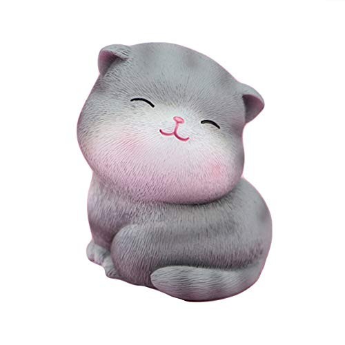 zhenleisier Miniature Garden DecorationCartoon Cats Resin Figurine Craft DIY Miniature Fairy Garden Accessories Micro Landscape Bonsai Doll House Indoor Outdoor Home Ornament B