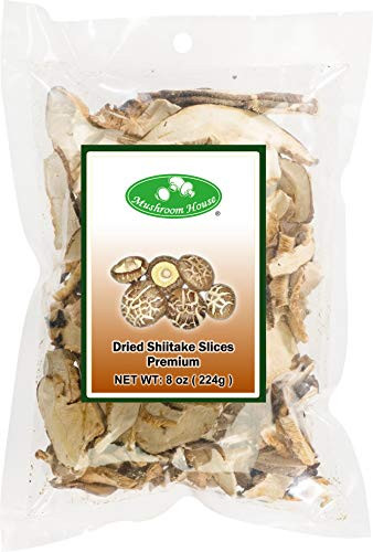 Mushroom House Dried Shiitake Mushroom Slices 8 Oz