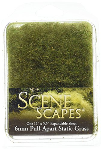 Bachmann Industries SceneScapes Pull Apart Static Grass Alpine Green 6mm