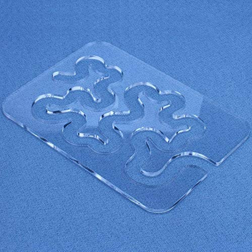 Free Motion Quilting Ruler Template Design  Meander Stipple Acrylic Home Sewing Machine Quilting Ruler Quilting Template Simple Meander Great Secondary Quilting Design