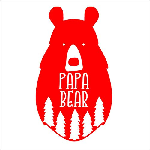 Papa Bear 3 Vinyl Die Cut Decal Sticker for Car Laptop etc.