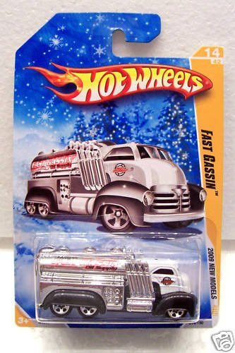 Hot Wheels Fast Gassin 2009 New Models White SNOWFLAKE VARIATION CARD 14 1-64 Scale