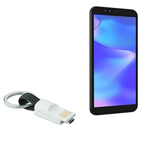 Cable for E and L 6C -Cable by BoxWave- - Micro USB Keychain Charger Key Ring Micro USB Cable for E and L 6C - Jet Black Cable for E and L 6C -Cable by BoxWave- - Micro USB Keychain Charger Key Ring Micro USB Cable for E and L 6C - Jet Black